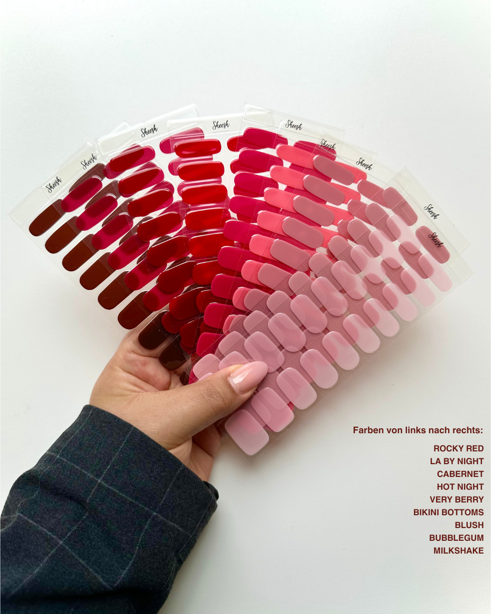Nagelfolien Refill-Set Mittel (5 Farben)