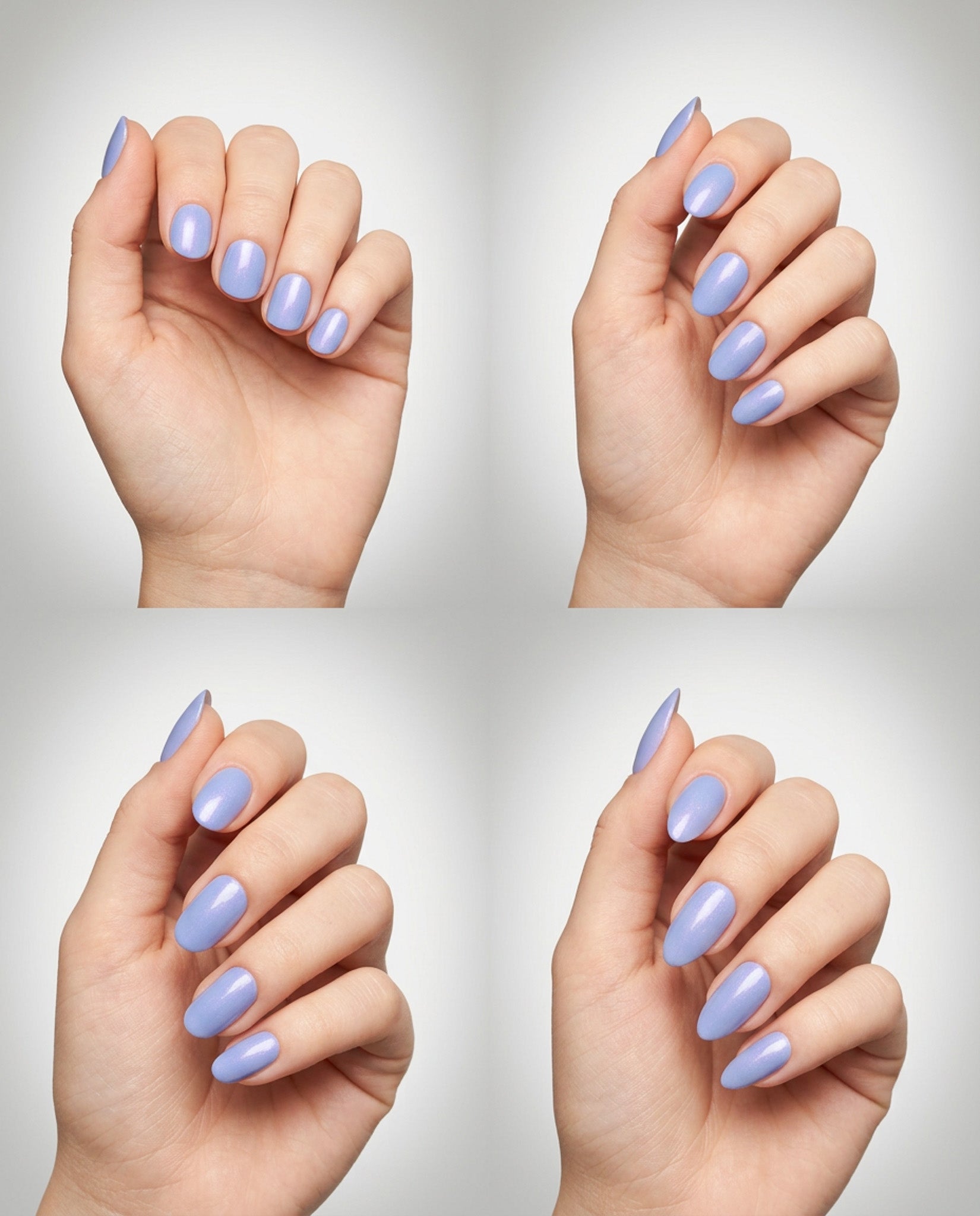 Sheesh Nails – Blue Sky – zartblaue Nagelfolien mit glänzendem, leicht irisierendem Finish für frische, sommerliche Maniküren. Perfekte Passform und langanhaltender Halt für gepflegte Nägel im modernen Pastell-Look. Ideal für Urlaubsstyles, Alltagslooks und trendige Frühlings-Outfits.