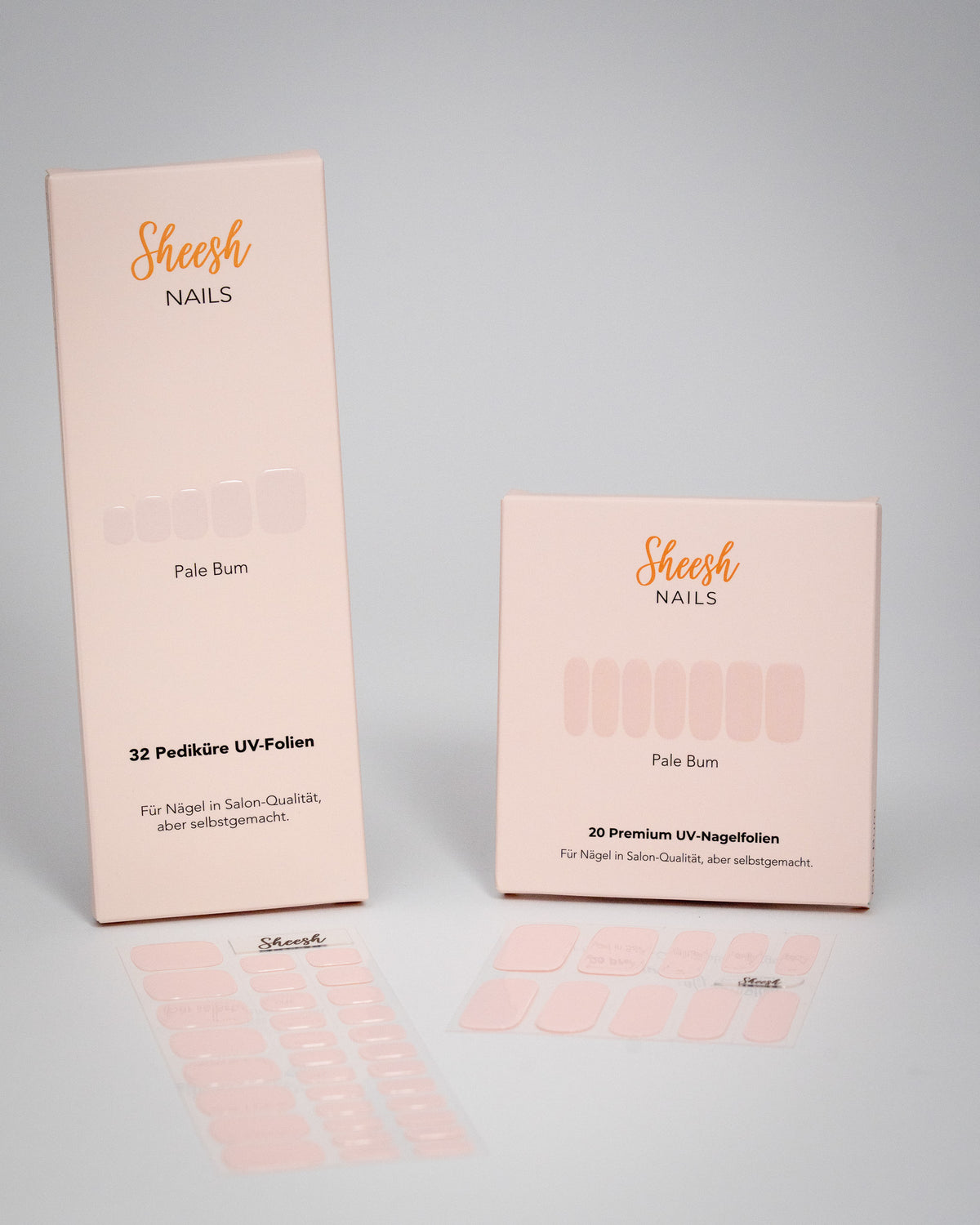 Pale Bum – Maniküre- & Pediküre-Set | UV-Nagelfolien