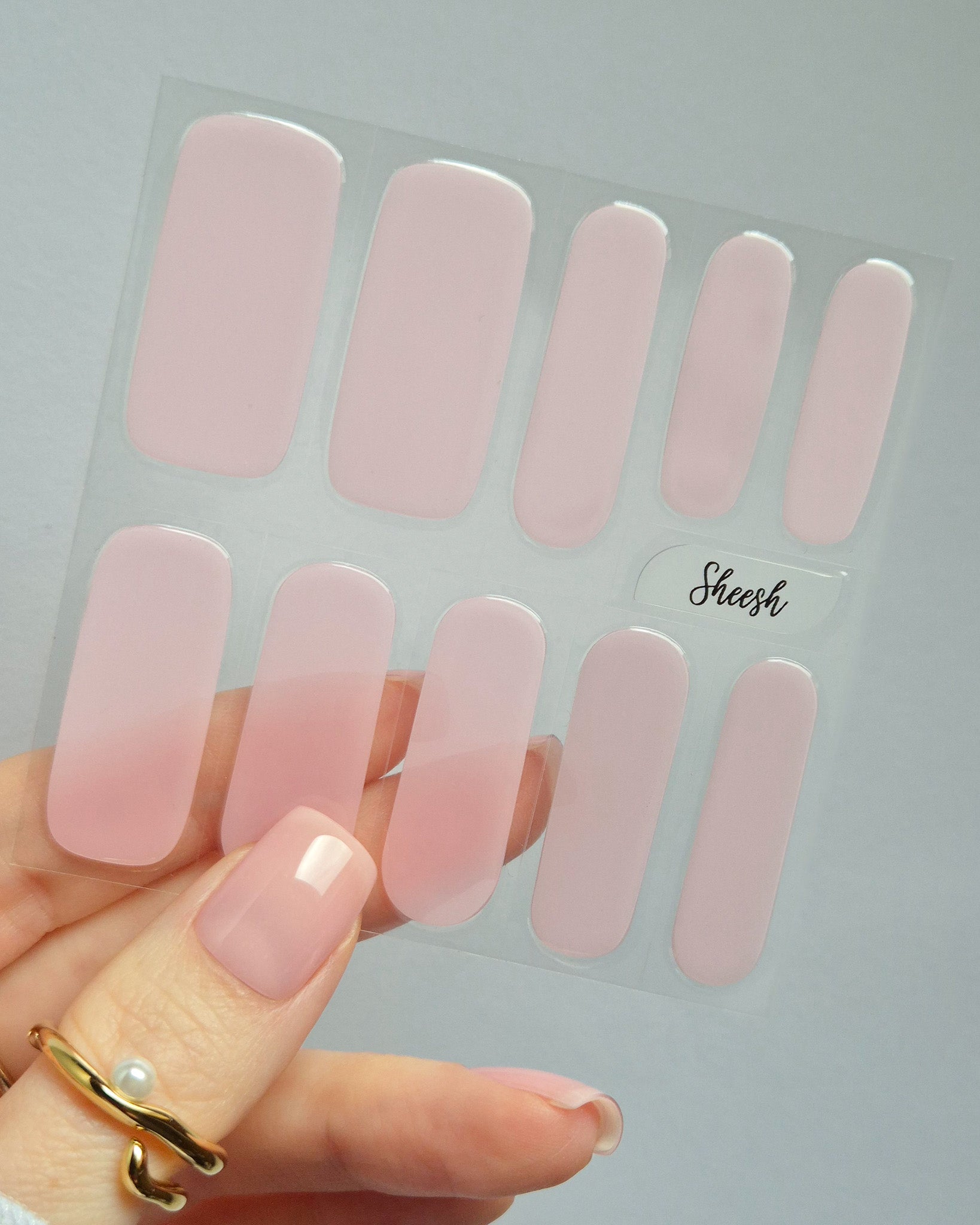 Milkshake – UV-Nagelfolien in zartem Rosé