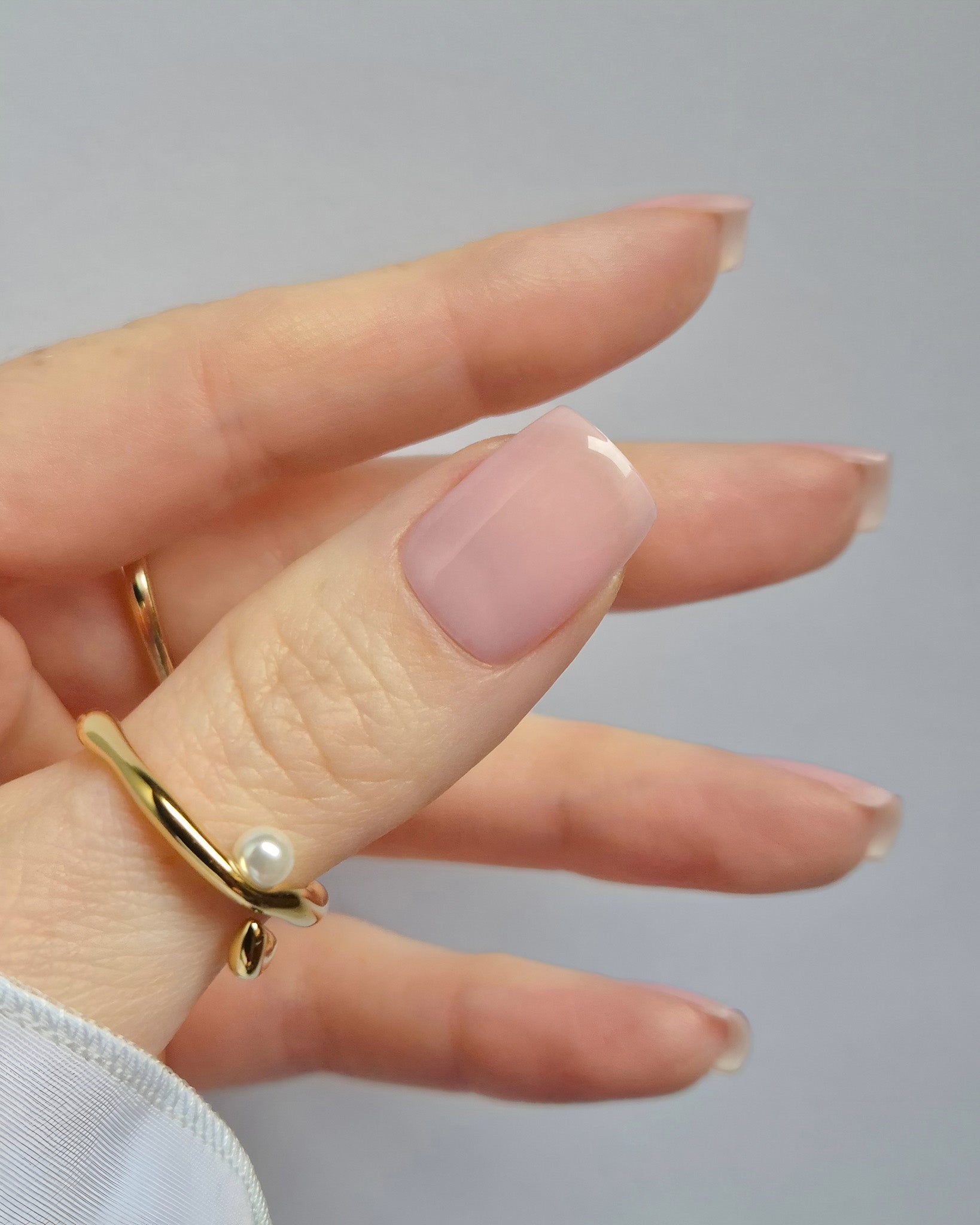 Milkshake – UV-Nagelfolien in zartem Rosé