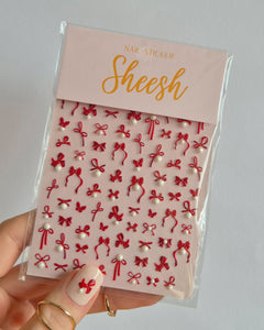 Sheesh Nails Kosmetiktasche mit Tigermuster – weiche rosa Stofftasche mit goldfarbenem Tiger-Design und Quaste, perfekt für UV-Nagelfolien und Zubehör.