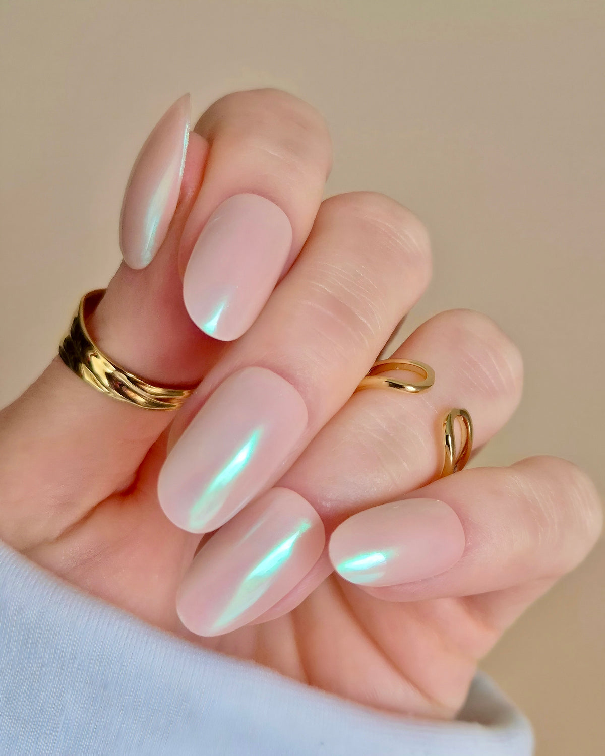 SHEESH Nails – Chrome Powder Pearl Effect Rosé– schimmerndes Chrompulver | SHEESH Nails, Bild 07: Gemeinsame Produktansicht aus der Galerie.