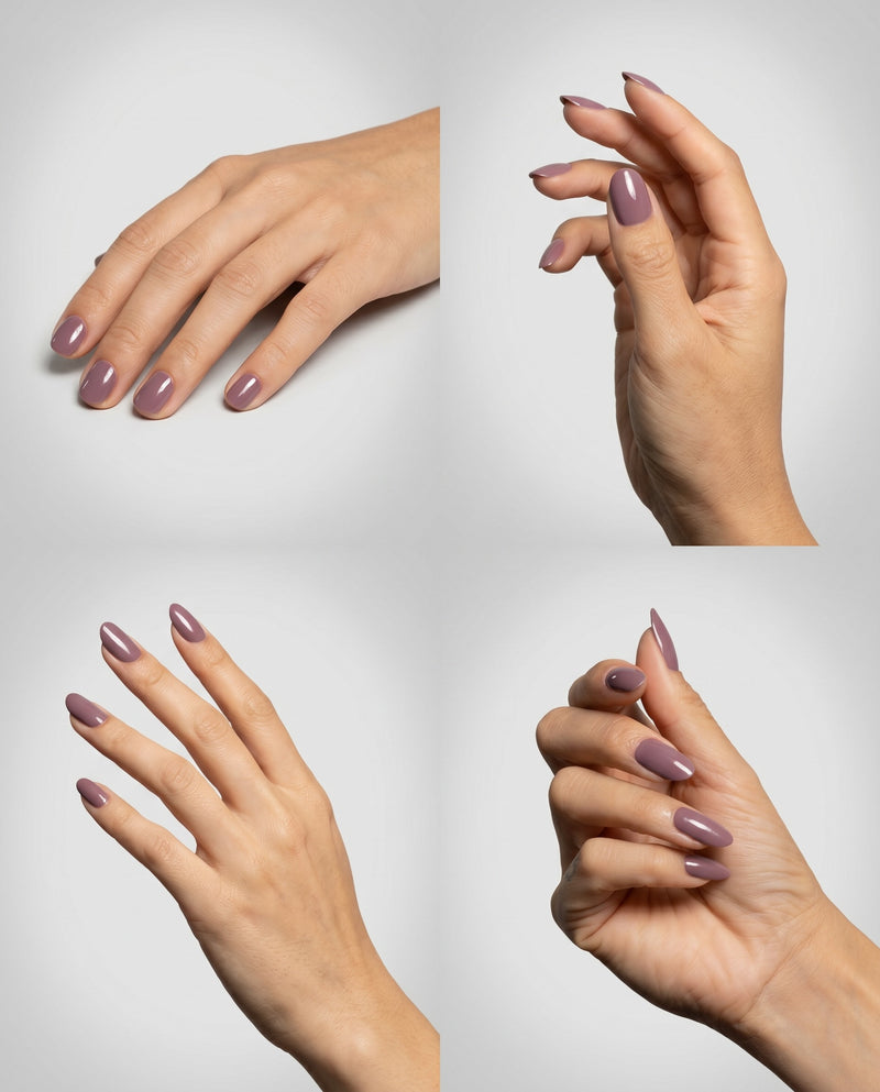 SHEESH Nails – Daydream – UV-Nagelfolien in zartem Mauve-Lila, Bild 04: Produktansicht.