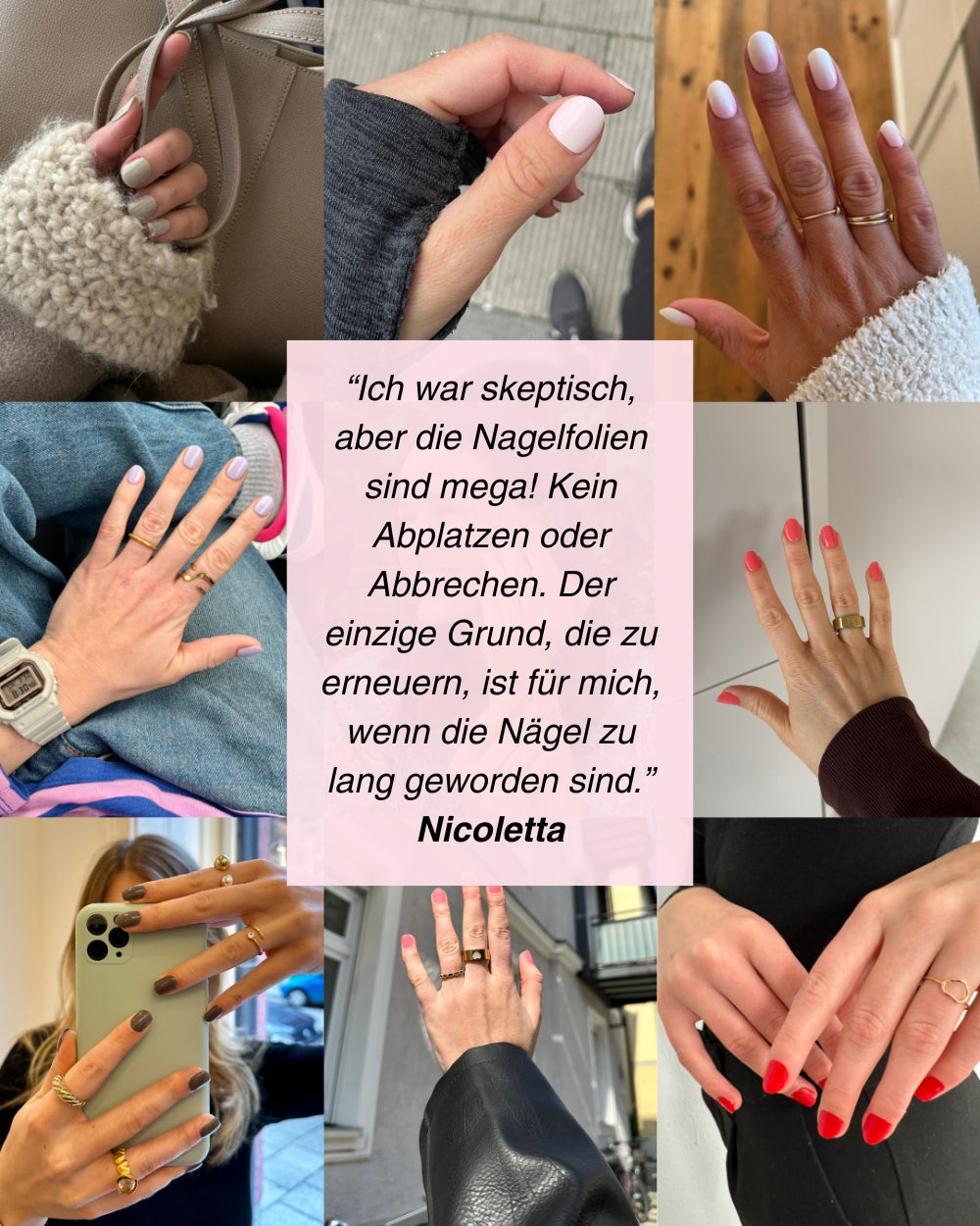 SHEESH Nails – Ice Cream Truck – UV Nagelfolie in hellem Pastelllila, Bild 05: Kundenbewertungen zum Produkt.
