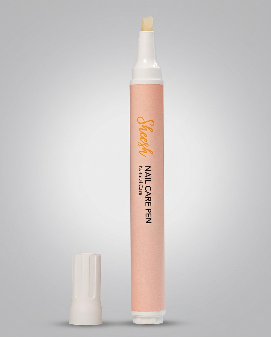 SHEESH Nails – Nail-Care-Pen, Bild 02: Anwendungsbeispiel auf den Nägeln.