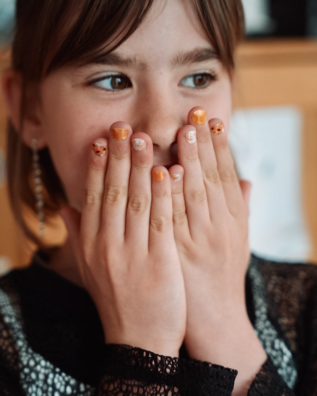 SHEESH Nails – Sonnenblume | Kinder-Nagelfolien, Bild 01: Produktansicht.