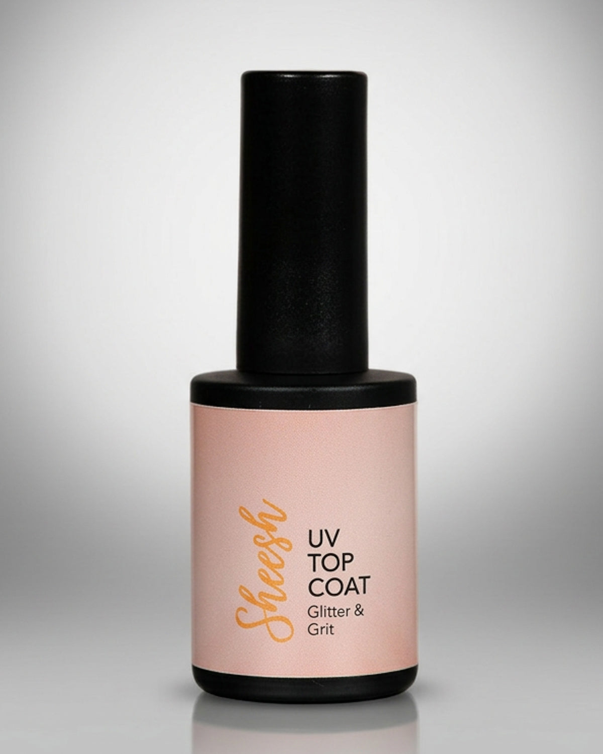 SHEESH Nails – UV Top Coat | Glitter & Grit, Bild 01: Glitter & Grit Top Coat – glänzender Überlack mit feinen Glitzerpartikeln für extra Strahlkraft und….